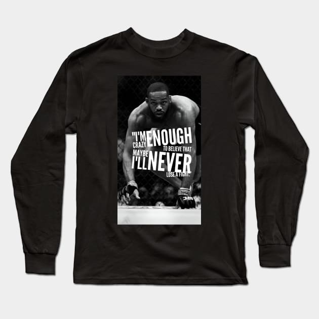 Jon 'Bones' Jones - UFC Champion Long Sleeve T-Shirt by Fit-Flex